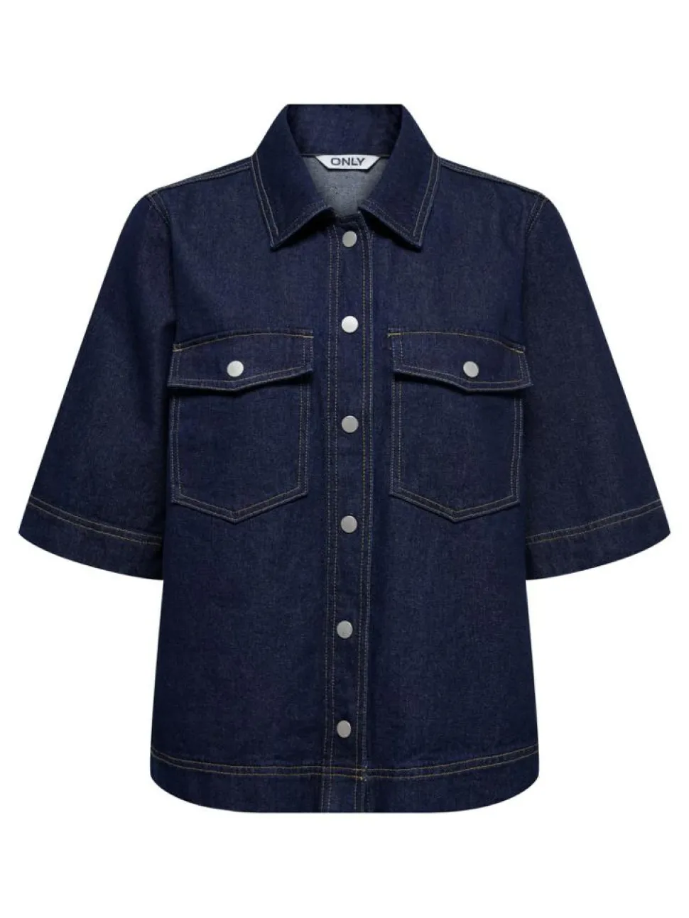 Belle Denimskjorte, Dark Blue Denim Rinse, M