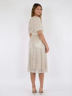 Benita Seqiuns Kjole, Champagne, 34