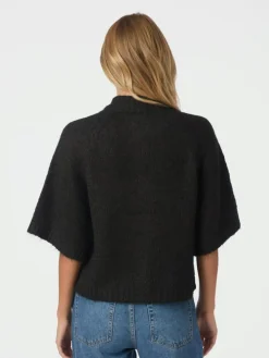 Benuta Fluffy Knit Cardigan, Dark Brown, 38