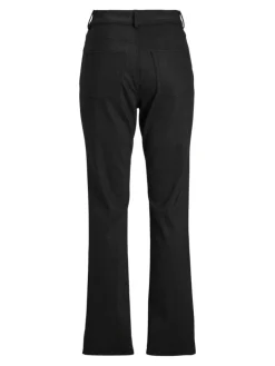 Berlin Faux Leather Bukser, Sort, XL