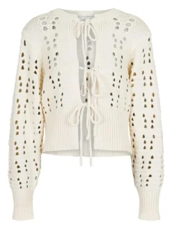 Bethie Knit Cardigan, Creme, 42