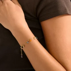 Between Armbånd, Gold Plated, 16,5+3 cm