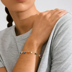 Between Armbånd, Silver Plated, 16,5+3 cm