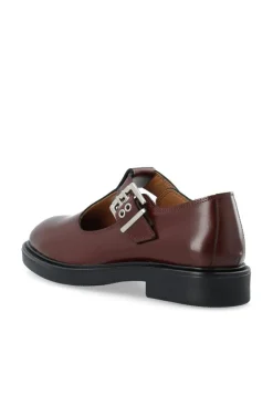 BIAAdda T-Strap Mary Jane Sko, Burgundy, 40