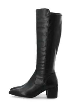 BIADevived Stretch Knee High Støvler, Black, 38