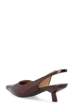 BIAKirstin Kitten Heel Slingback, Burgundy, 38