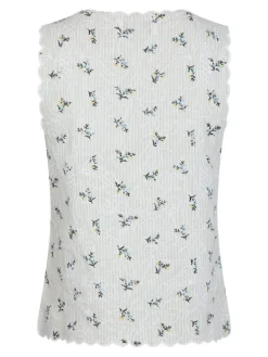 Bibi Embroidery Top, Off White, 34