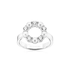 Biella Perla Ring, Silver, 54