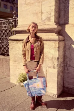 Big Canvas Totebag, Moonshine Rose