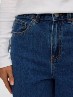 Billie Barrel Jeans, Medium Blue Denim, W31/L34