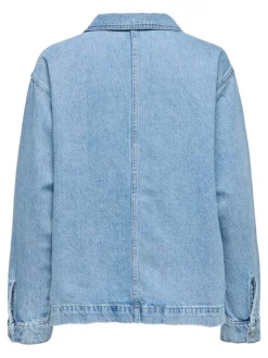 Birdie Polo Denimbluse, Light Blue Denim, M