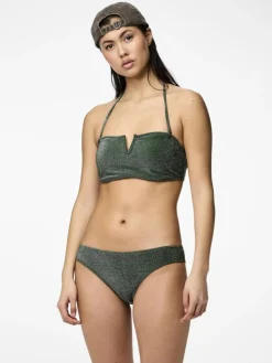 Bling Bikini Top, Dark Green, S