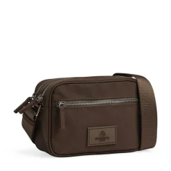 Block Crossbody, Dark Brown