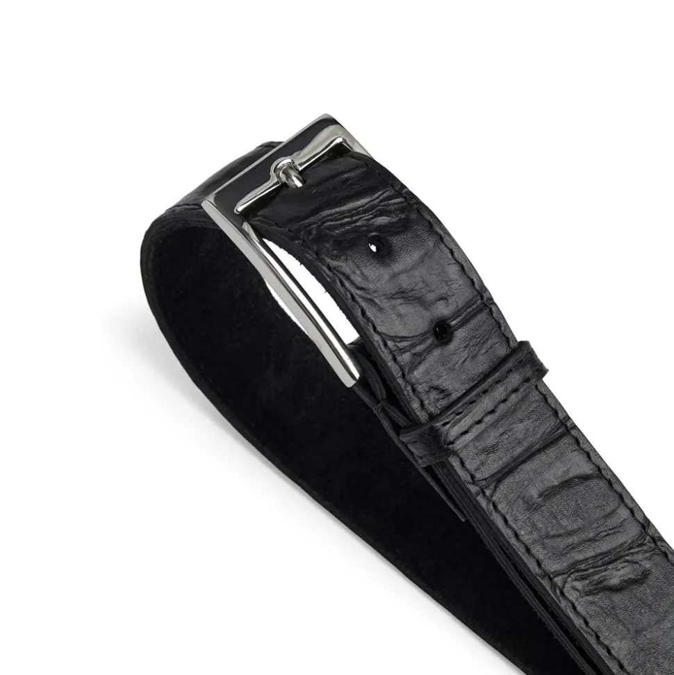 Bælte, Black Croco, 95 cm