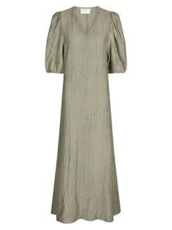 Bobbie Crepe Kjole, Smoke Green, 34