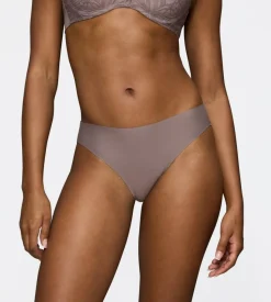 Body Make-Up Illusion Lace Highleg Tai Trusser, Pigeon Grey, 46