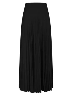 Boni Simple Plisse Nederdel, Black, 40