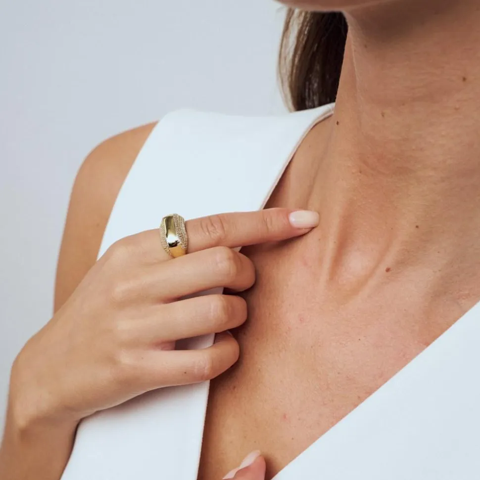 Borsa Ring, Gold Plated, 56