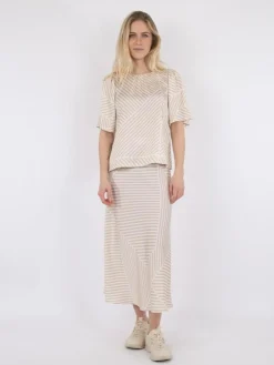 Bovary Mix Lines Nederdel, Sand, 38