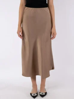 Bovary Nederdel, Dark Taupe, 38