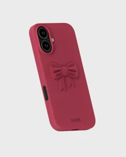 Bow Silicone Sticker, Red Velvet