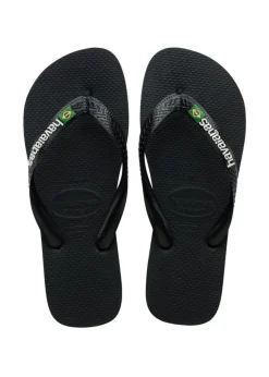 Brazil Logo Sandaler, Black, 41/42