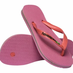 Brazil Logo Sandaler, Chiffon Rose, 39/40