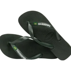 Brazil Logo Sandaler, Green Olive, 39/40