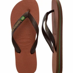 Brazil Logo Sandaler, Rose/Coffee, 41/42