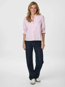 Briony Twin Stripes Skjorte, Light Pink, 38