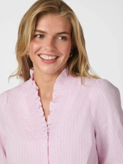 Briony Twin Stripes Skjorte, Light Pink, 38