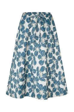 BristolLL Midi Nederdel, Blue, M