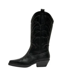 Bronco Cowboy Støvler, Black, 39
