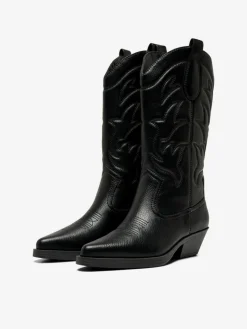 Bronco Cowboy Støvler, Black, 39