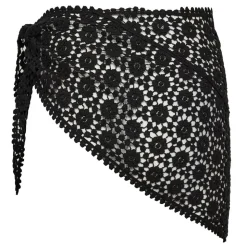 CalinCC Crochet Scarf Skirt, Black