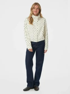 Callisa Dot Jakke, White, 34