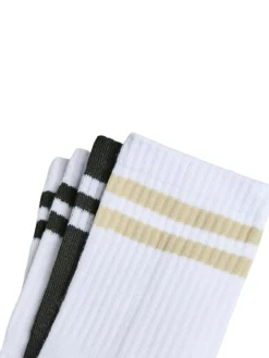 Cally 4-pak Strømper, Bright White, One size