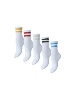 Cally 5-pak Strømper, Bright White