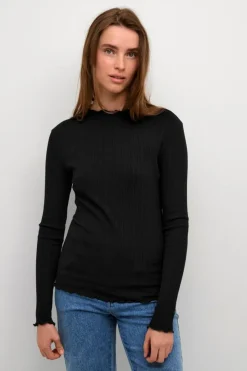 CandaceKB Long Sleeved T-shirt, Black, XS