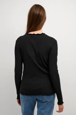 CandaceKB Long Sleeved T-shirt, Black, XS