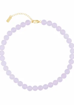 Candy Coral Halskæde, Gold Plated/Purple, 37-42 cm