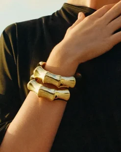 Cane Armring, Gold Plated, Large