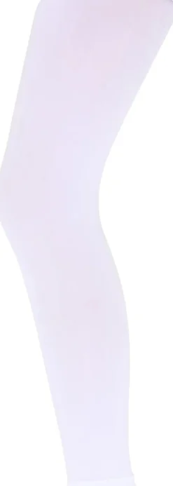 Capri Microfiber Leggings, White, XXL