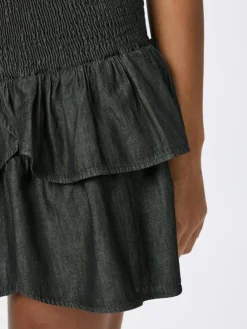 Carin Denim Nederdel, Black, 38