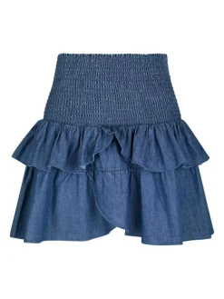 Carin Denim Nederdel, Blue, 38