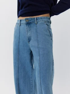 CariSW Mid Jeans, Light Denim Blue, L