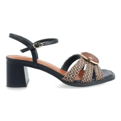 Carmen Højhælede Sandaler, Black, 39