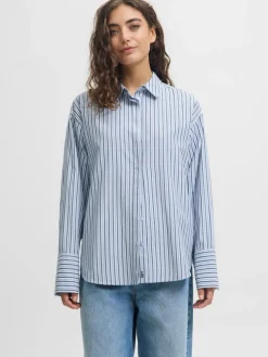 Caro Poplin Skjorte, Skyway, M