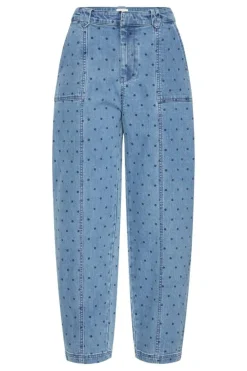 Caroline Jeans, Medium Blue w. Dot, 42