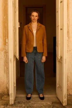 Caroline Jeans, Medium Blue w. Dot, 42